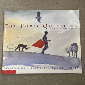 Three Questions Based Story Leo Tolstoy by Jon J. Muth 2002 Children's Book SC